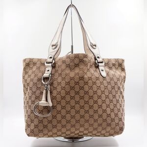 BY24 💚 Gucci GG Canvas Icon Bit Tote Bag